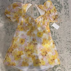 For Love & Lemons Floral Mini Dress